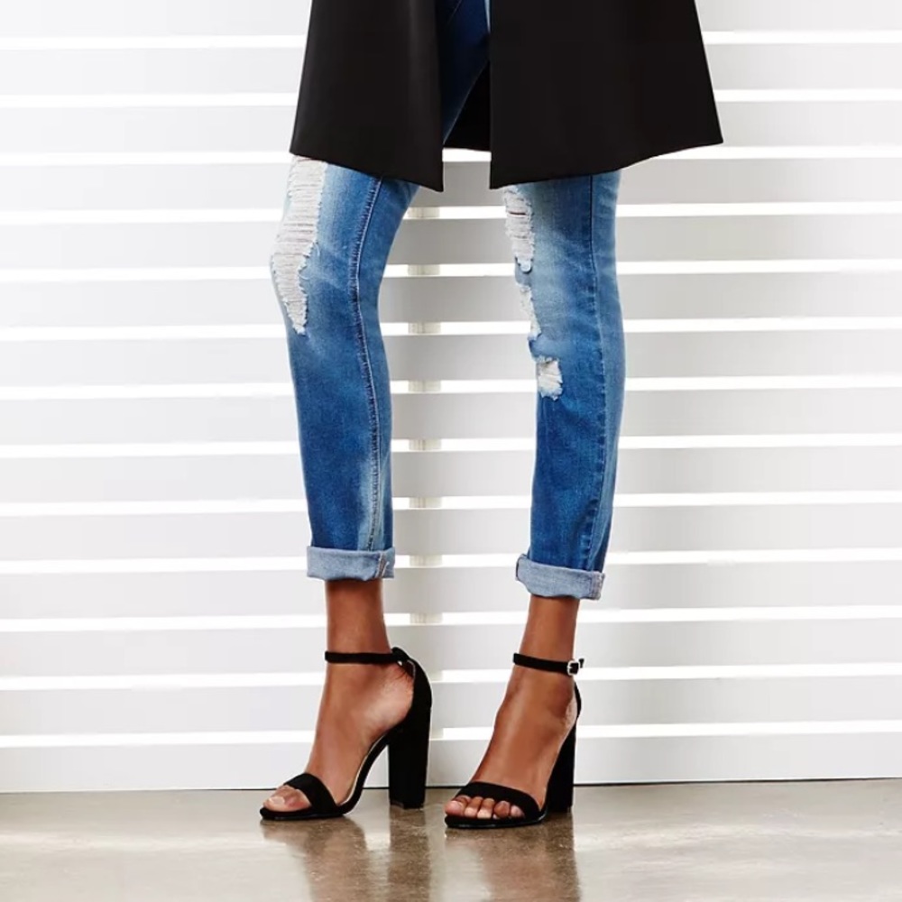 Madden Girl Bella Two Piece Block Heel Sandals